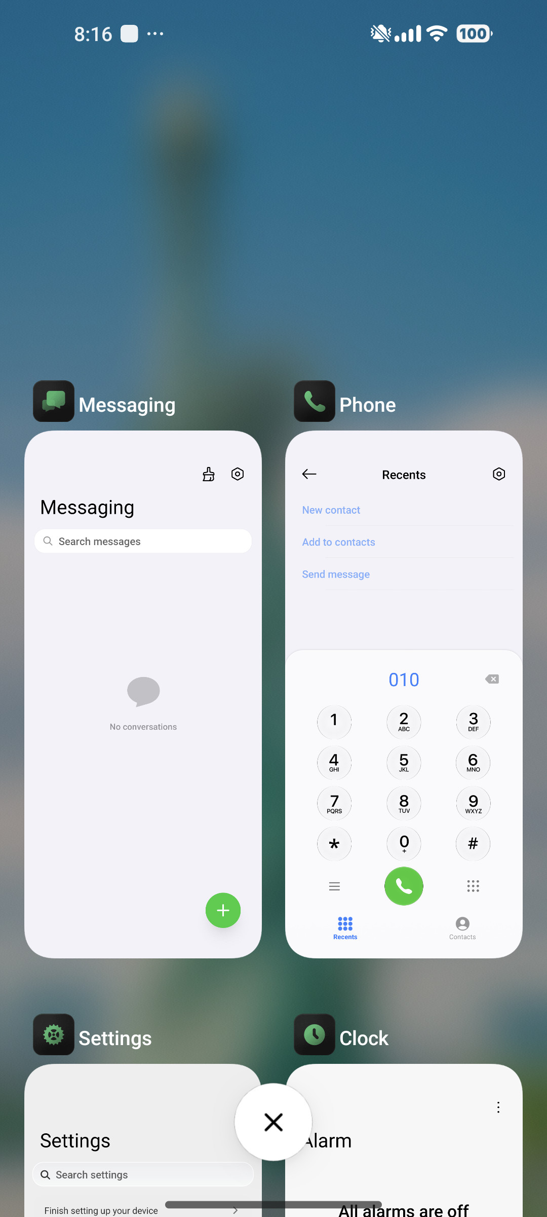 Status & Control Center